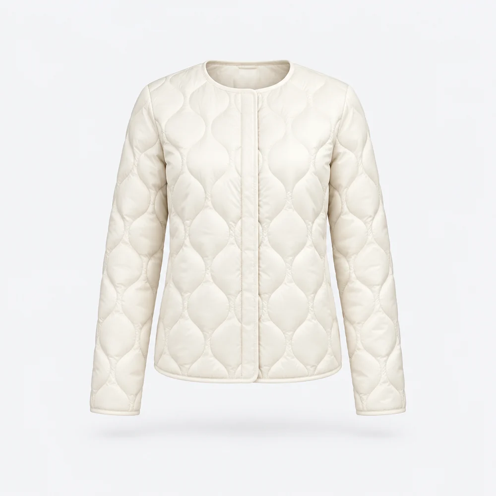 Assisi Quilted Jacket – Ivory