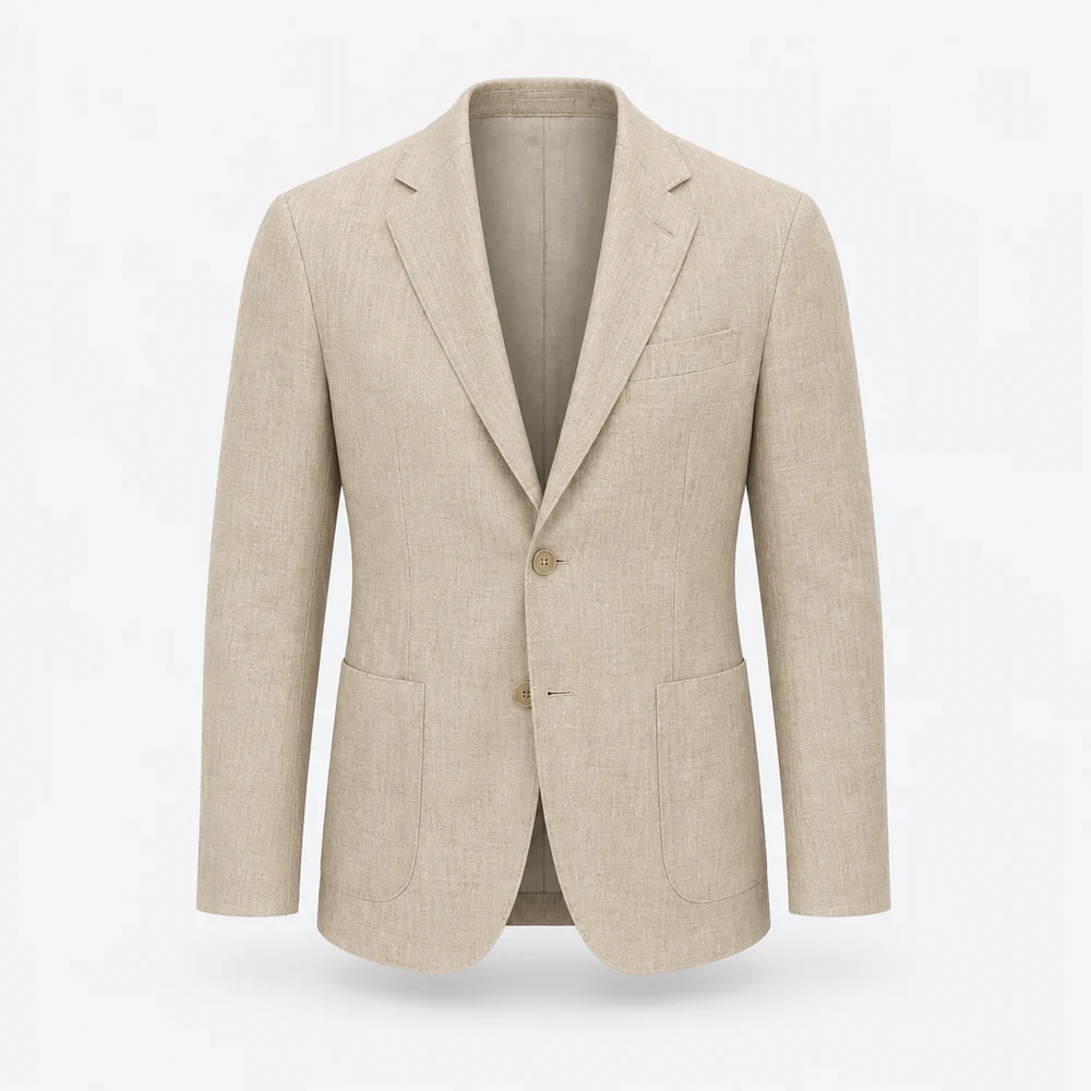 Como Linen Suit Jacket – Sand