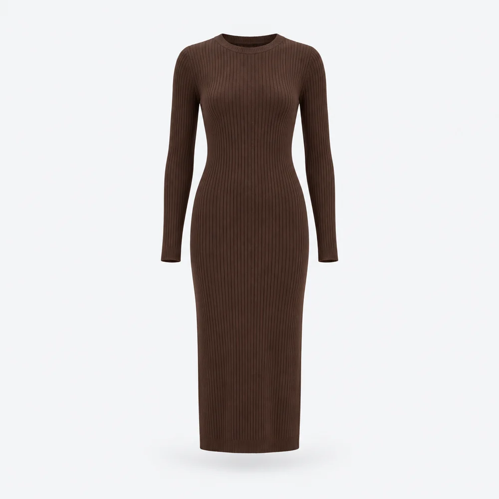 Firenze Knit Dress – Chocolate