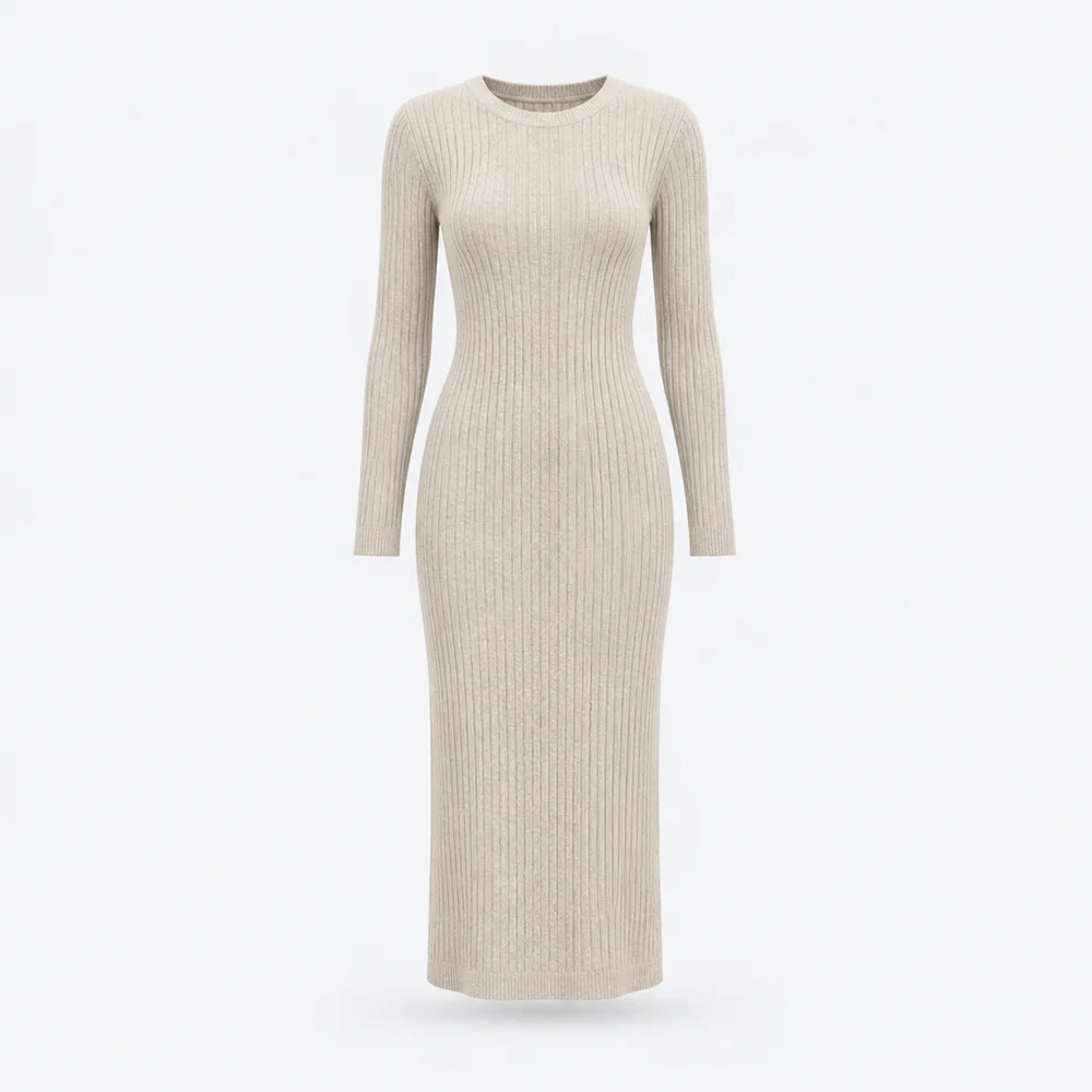 Firenze Knit Dress – Oatmeal