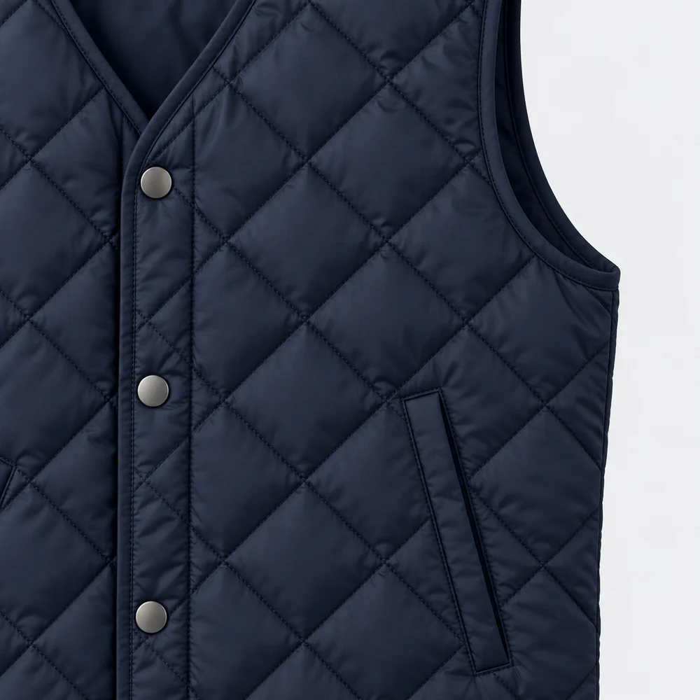 Garda Quilted Gilet – detail