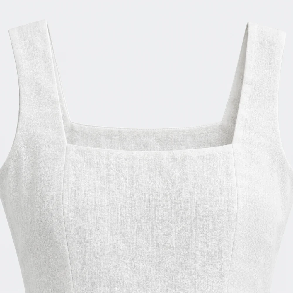 Liguria Linen Dress – detail