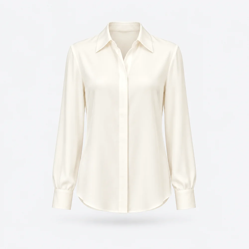 Lucca Silk Blouse – Ivory