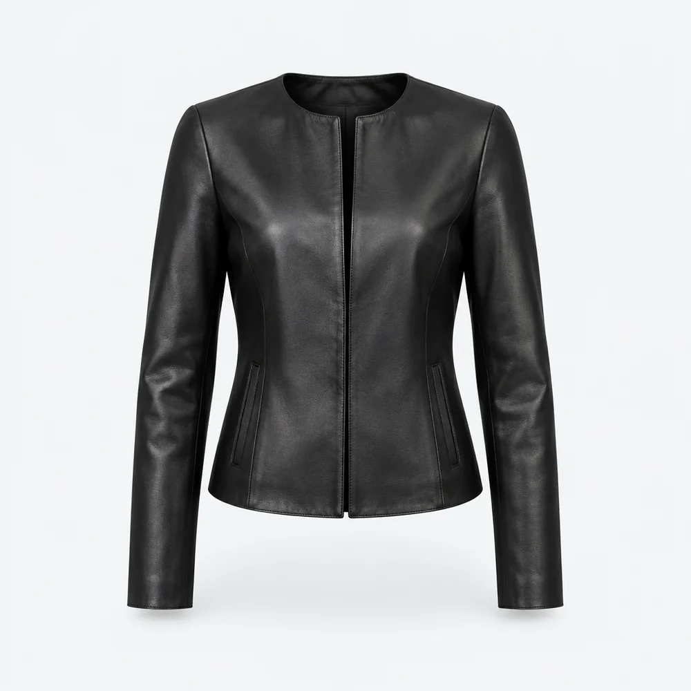 Ravello Leather Jacket – Black