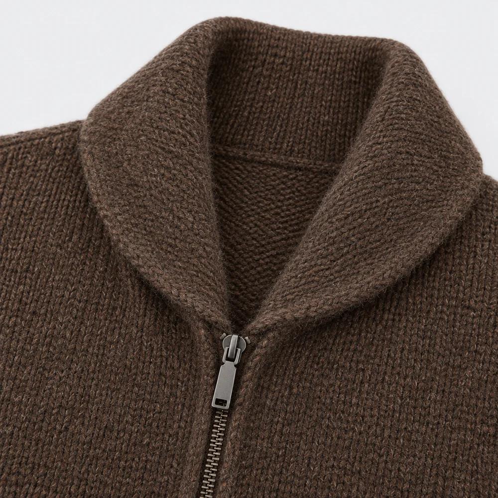 Trento Zip Cardigan – detail