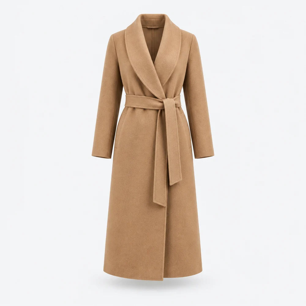 Verona Wrap Coat – Camel